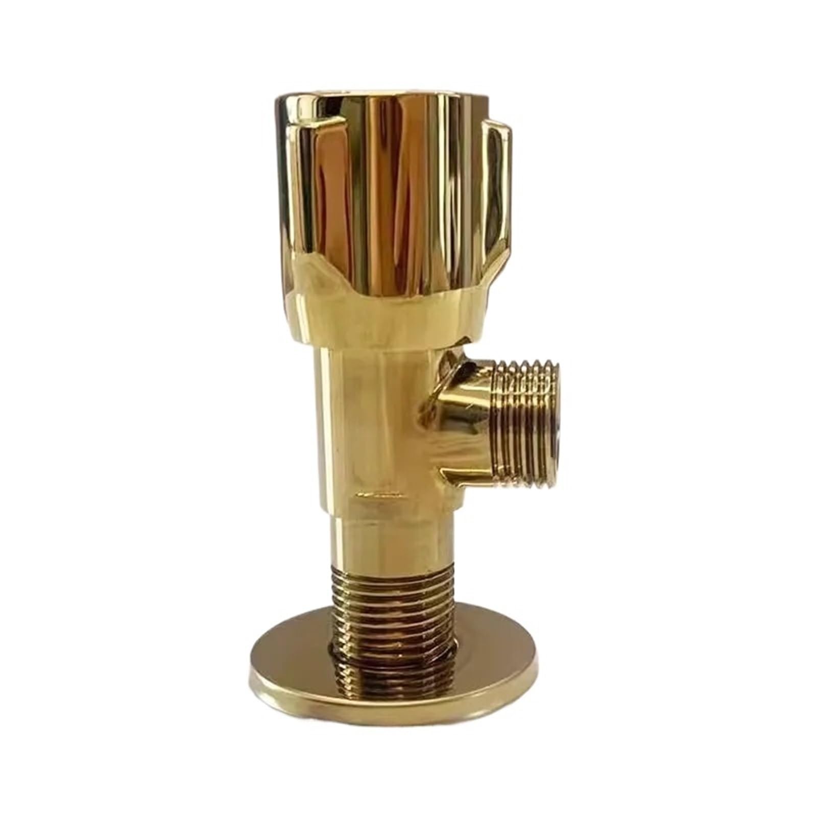 Itrhjtgp Gold Angle Valve Angle Valve Brass Wall Mount For Toilet Universal Stop Chrome Water Triangle For Faucet For Warmer System(Gold)