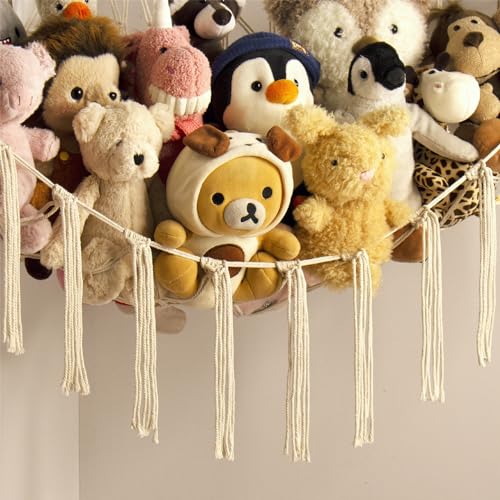 image for mirolam Stuffed Animal Storage Hammock Net - Toy Hammock Net for Stuff