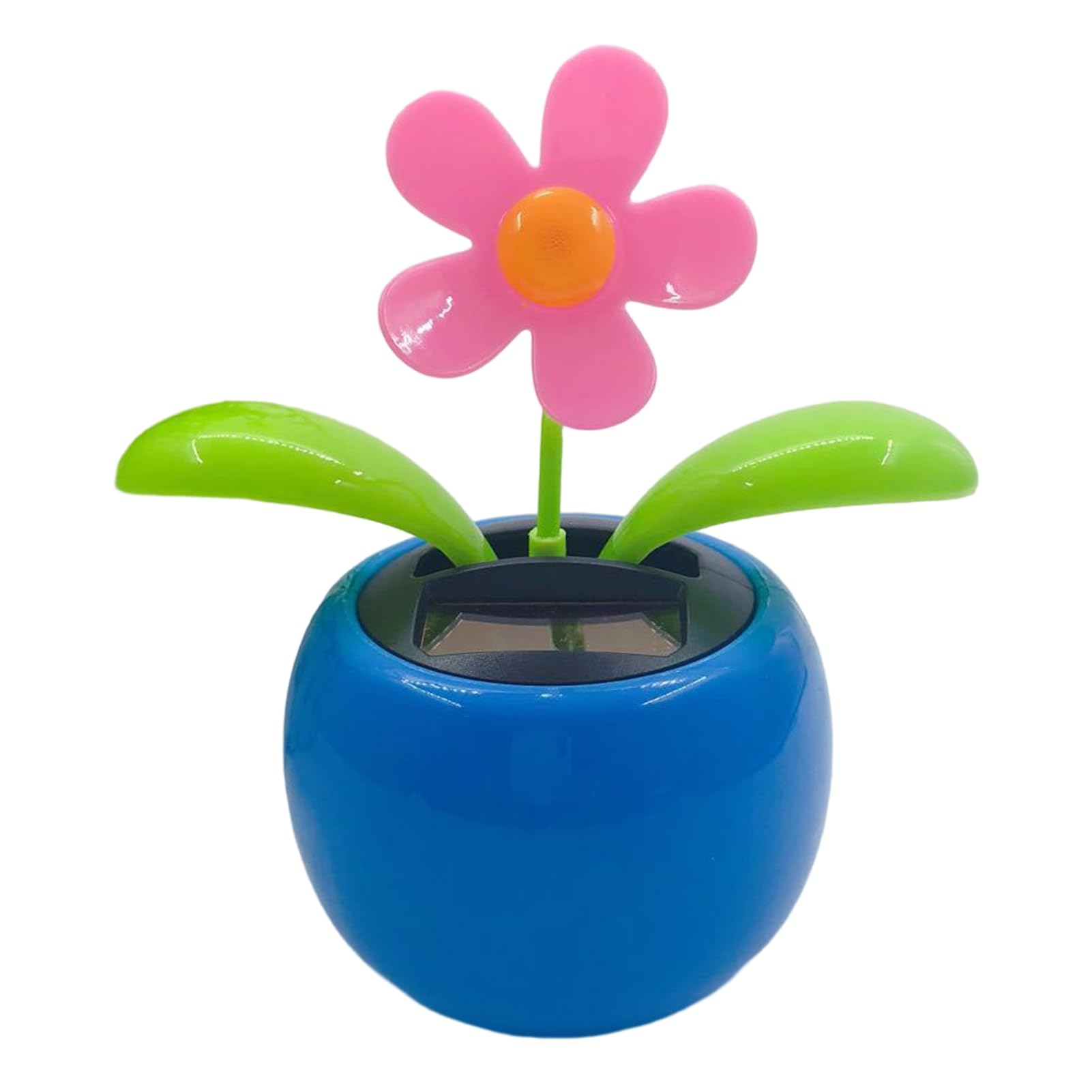 Liuer 3 Fleurs Solaires Balançoire – Ornement Voiture Bureau – Énergie Solaire – Cadeau Rigolo