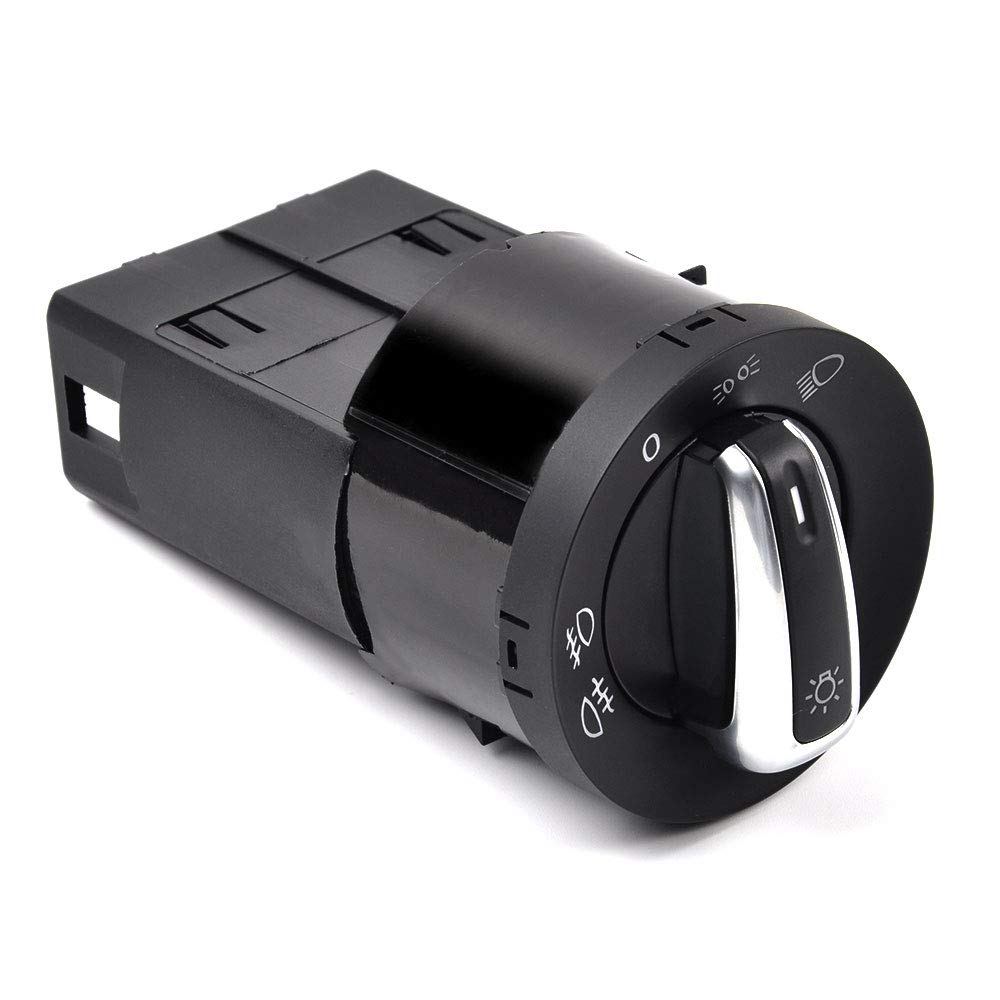 OTUAYAUTO Interruttore Luci Auto Manopola Placcatura Fendinebbia Accessori Ricambio 3BD941531A 1C0941531A