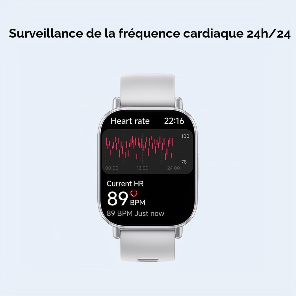 Xiaomi Redmi Watch 5 Active Midnight Black | Smartwatch | Écran LCD de 2", Longue durée de Vie, appels Bluetooth, réduction du Bruit, Suivi de santé, étanchéité 5 ATM, autonomie de la Batterie de 18