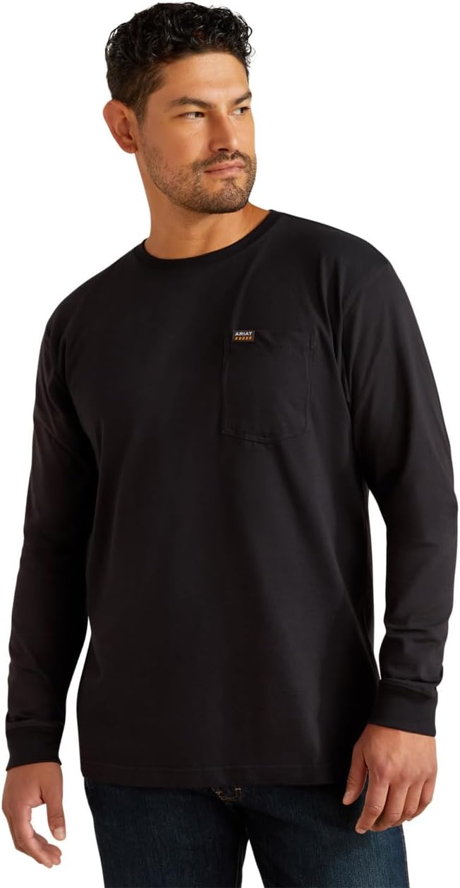 Ariat Mens Rebar Cotton Strong Standard Pocket T-Shirt