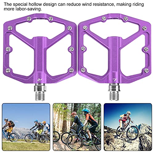 Foto von rutschfeste Pedale, DU-Lagersystem 1 Paar Mountainbike-Pedale für Mountainbikes/Rennräder(Violett)
