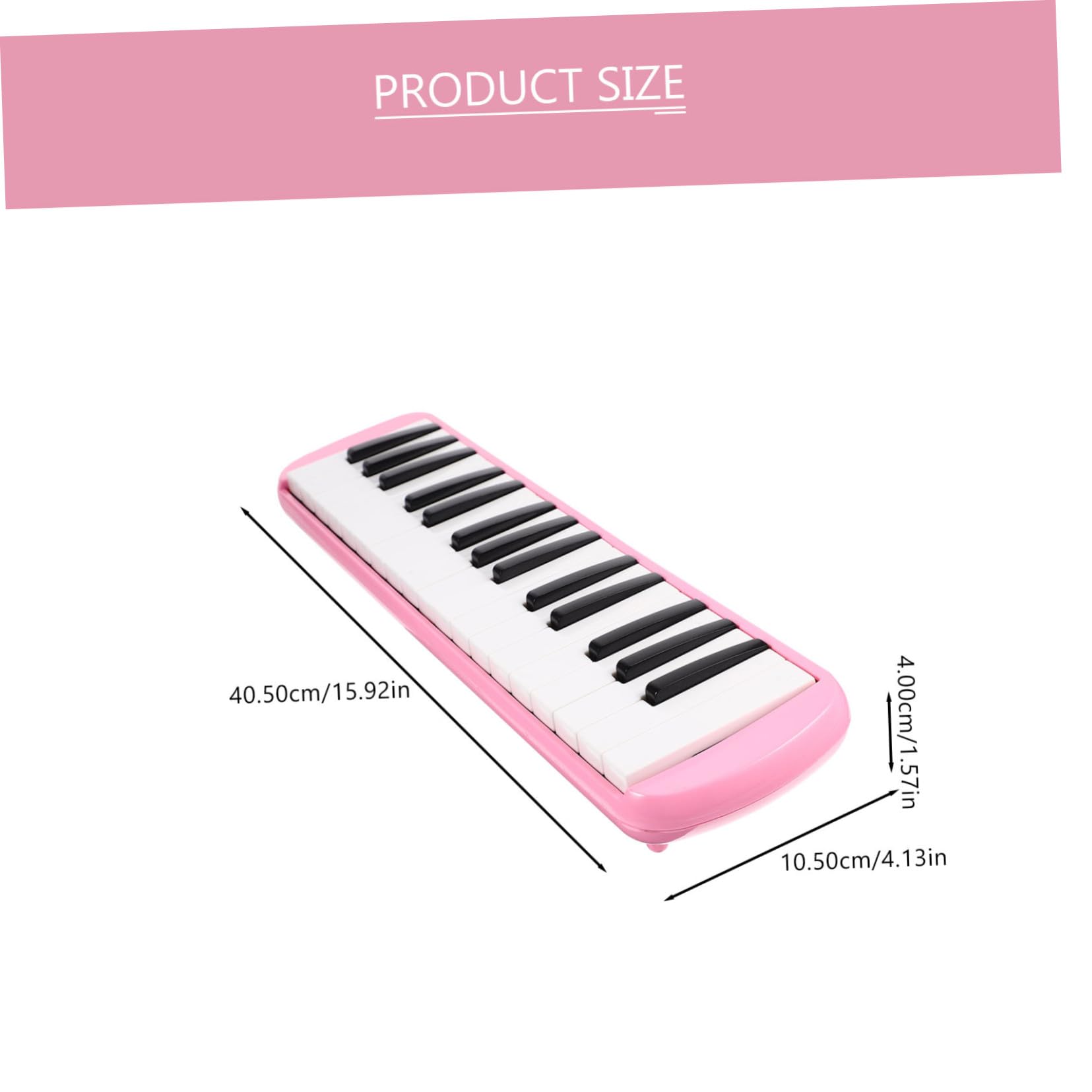 Melodica Rosa 32 Tasti per Principianti e Adulti Bocchini | Abs Plastico e Nailon, Facile da Usare, Qualità Sonora Precisa, per Compleanno e Natale Bambini