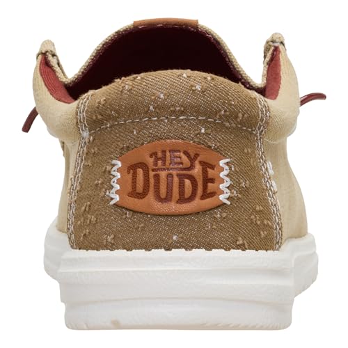 Image of HEYDUDE Men's Wally Fabricated Leather Wide | Men's Shoes | Men Slip-on Loafers | Comfortable & Light-Weight