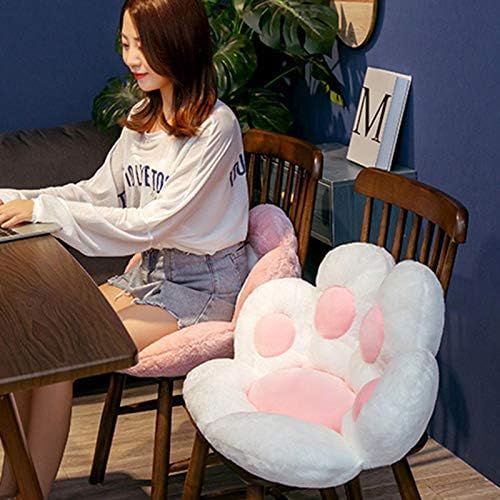 Seat Cushion Cat Paw Shape Lazy Sofa Office Chair Pad Plush Warm Skin-Friendly Floor Mat Armchair Seat Cushion Soft Cozy Chair Pillow Relieves Back and Tailbone Pain Relief