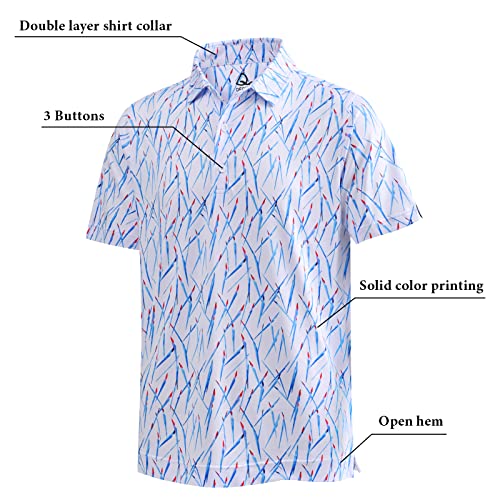 Deolax Mens Golf Shirt Fashion Prints Athletic Golf Polo Shirts Casual Classic Fit Soft Breathable Mens Polo Shirts Short Sleeve Performance Moisture Wicking Quick Dry Golf Shirts For Men #TOP4