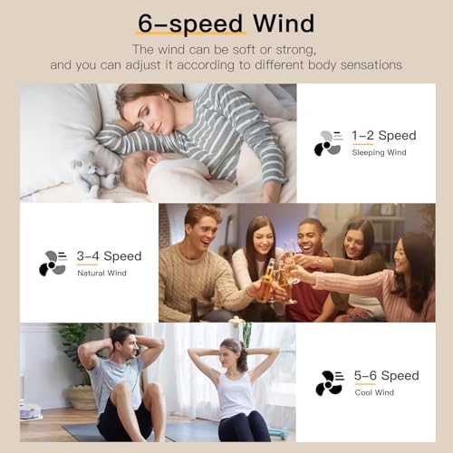 AHAWILL Retractable Ceiling Fan with Lights Remote Control,42'' Low Profile Ceiling Fan with Retractable Blades,Dimmable Full Spectrum,Modern Fandelier for Living Room Dinning Room Bedroom,Black thumbnail 7