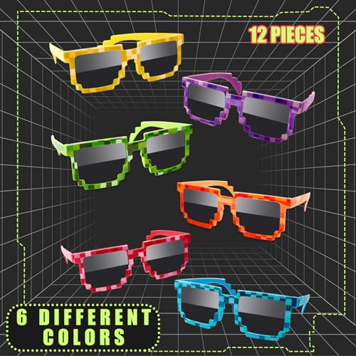 12 Pixel Glasses (6 Colors)