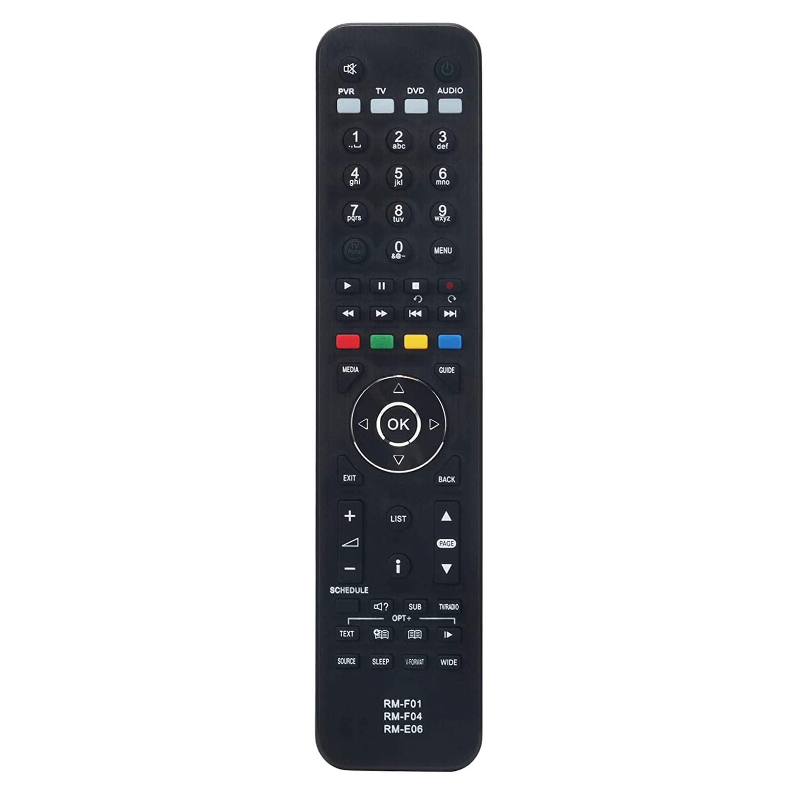 VINABTYRM-F01 RM-F04 RM-E06 Replacement Remote Control --Fit for Humax Foxsat HDR Freesat Box HD-FOX-T2 IHDR-5200C IHRD-5050C HDR-FOX-T2-1TB HDR-1000GB HDR-1TB