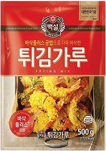 CJ Beksul Farine pour frire 500 g - Ce mélange de farine peut être utilisé pour tous les usages de plats à frire, qui comprend du poulet frit, des crevettes frites, des calamars frits, etc Cover