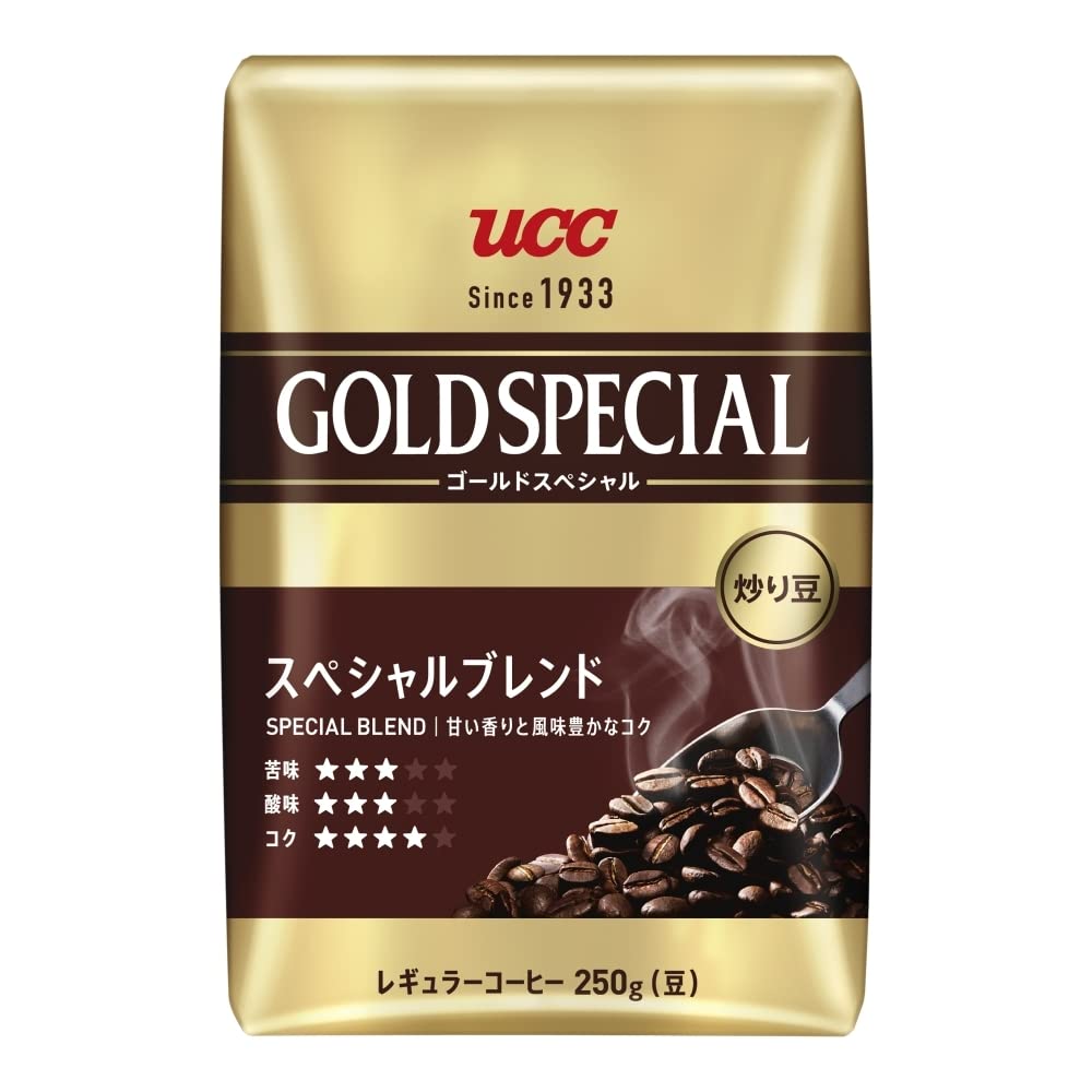 UCC ゴールドスペシャル　スペシャルブレンド　レギュラーコーヒー250g（粉） Amazon | UCC ゴールドスペシャル 炒り豆 スぺシャルブレンド