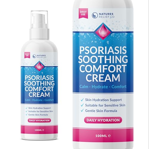 Psoriasis Soothing Comfort Cream 100ml | Daily Use Moisturising Cream for Psoriasis-Prone Skin | Helps Soothe Dry & Itchy Skin | Gentle Skin Formula | Skin Hydration Support | Travel Friendly