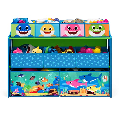 Delta Children Baby Shark Deluxe 9 Bin Design And Store Toy Organizer, Greenguard Gold Certified #TOP5