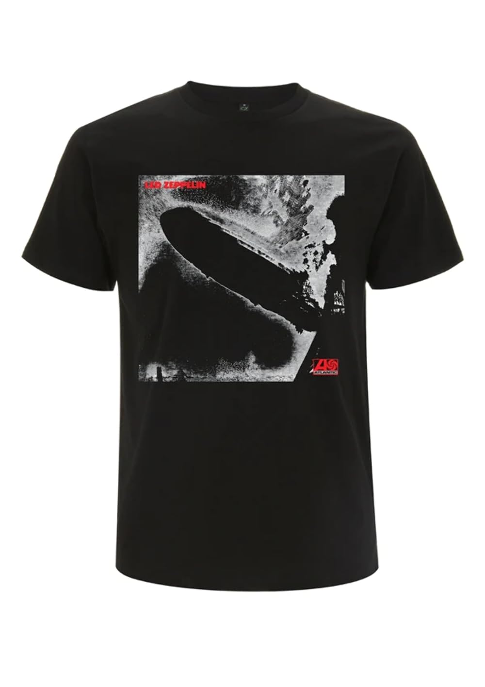 Led Zeppelin Men's Ledzeppelin_1 Remastered Cover_Men_BL_TS: M Regular Fit Crew Neck Short Sleeve T - Shirt, Black (Black Black), Medium (Manufacturer Size:Medium)