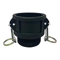 Vista 7 de Gloxco Colocación de bloqueo de leva polivinílica, tipo B, 2 "Camlock hembra x 2" macho NPT, cada uno