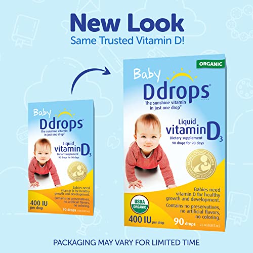 Ddrops-Organic-Baby-400-IU-90-Drops-Daily-Vitamin-D-Liquid-for-Infants-Supports-Teeth-Bone-Health-No-Preservatives-No-Sugar-Non-GMO-Allergy-Friendly