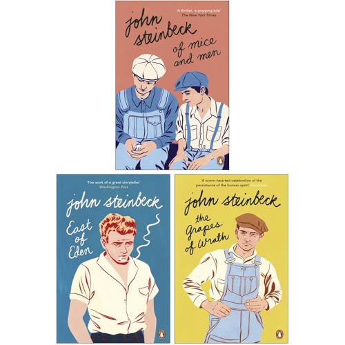 Mr John Steinbeck 3 Books Collection Set (The Grapes of Wrath, East of Eden, Of Mice and Men)