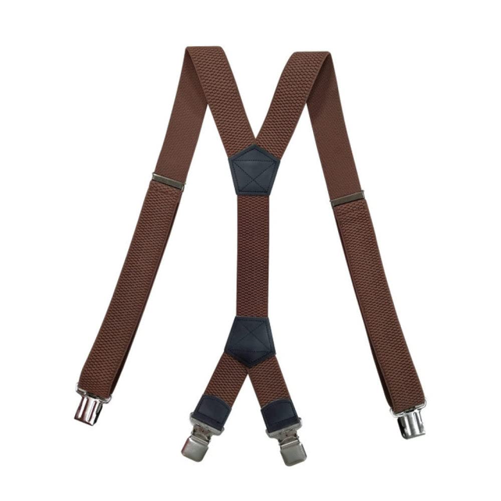 Cinturones Tirantes para Hombre en Forma de X, Tirantes para Hombre, Resistentes, de Gran tamaño, con Espalda en X y 4 Clips Resistentes, Correa elástica Ajustable para Pantalones,