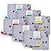 Produktbild 6 Superpage Beschriftungsband Farbbband Kompatibel TZe-131 TZe-231 TZe-431 TZe-531 TZe-631 TZe-731 Etikettenband Für Brother P-Touch,Schwarz auf Klar/Wei/Rot/Blau/Gelb/Grün,12mm x 8m
