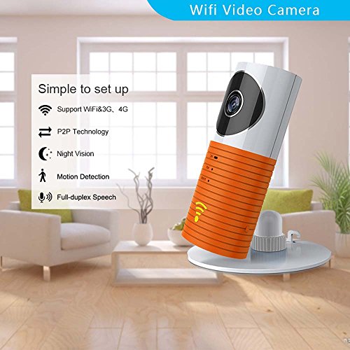 Preisvergleich Produktbild Clever dog Wireless Sicherheit Wifi-Kameras(Orange)