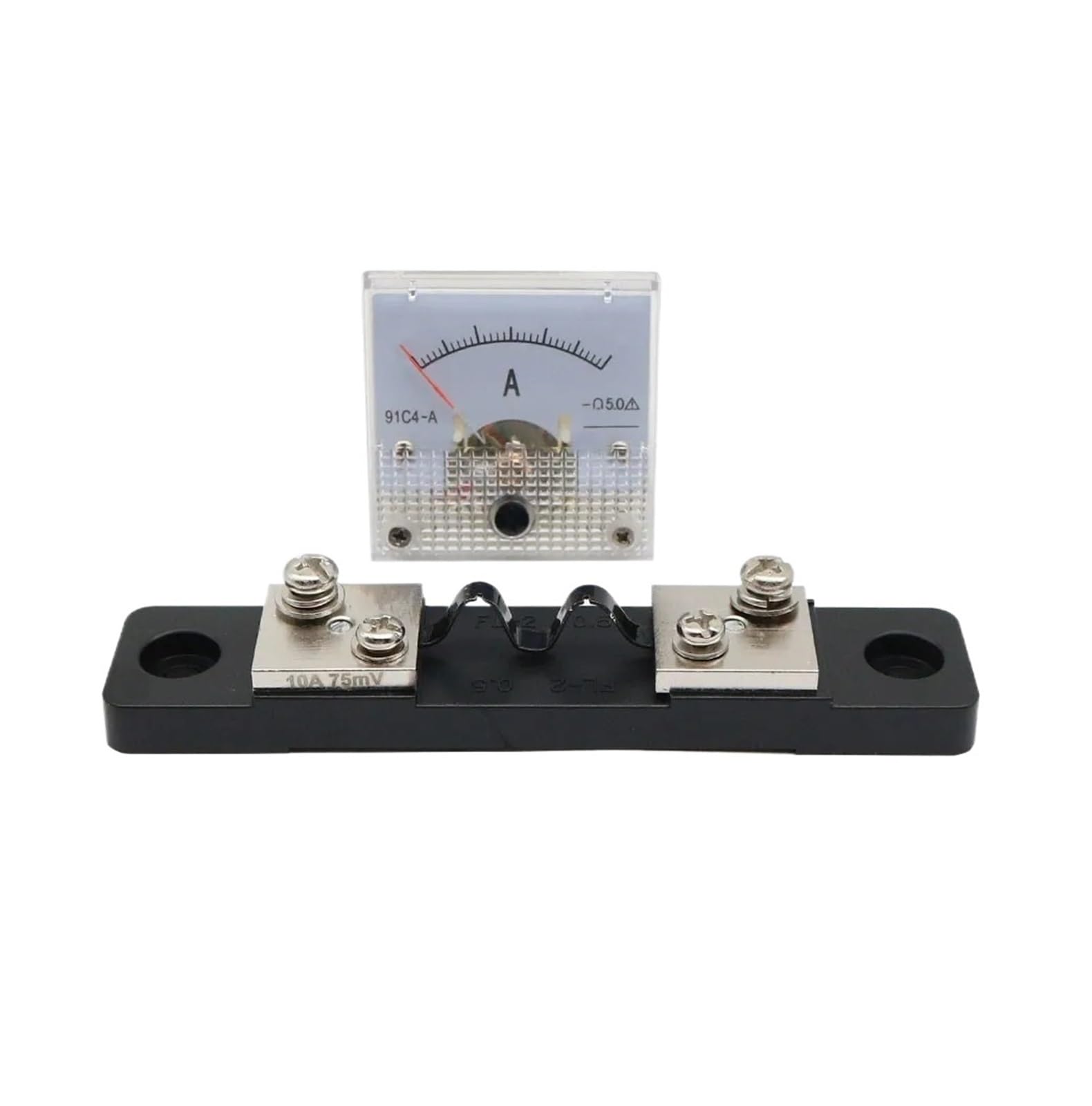 Compteur de courant 91C4 20A ampèremètre analogique shunt 75mV