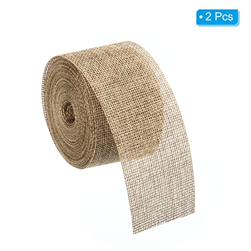 PATIKIL 2 Inch Wide 11 Yards Burlap Fabric Ribbon - Image 3