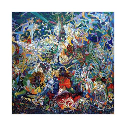 Toile Tendue Coney Island Joseph Stella Affiche Moderne Déco Murale