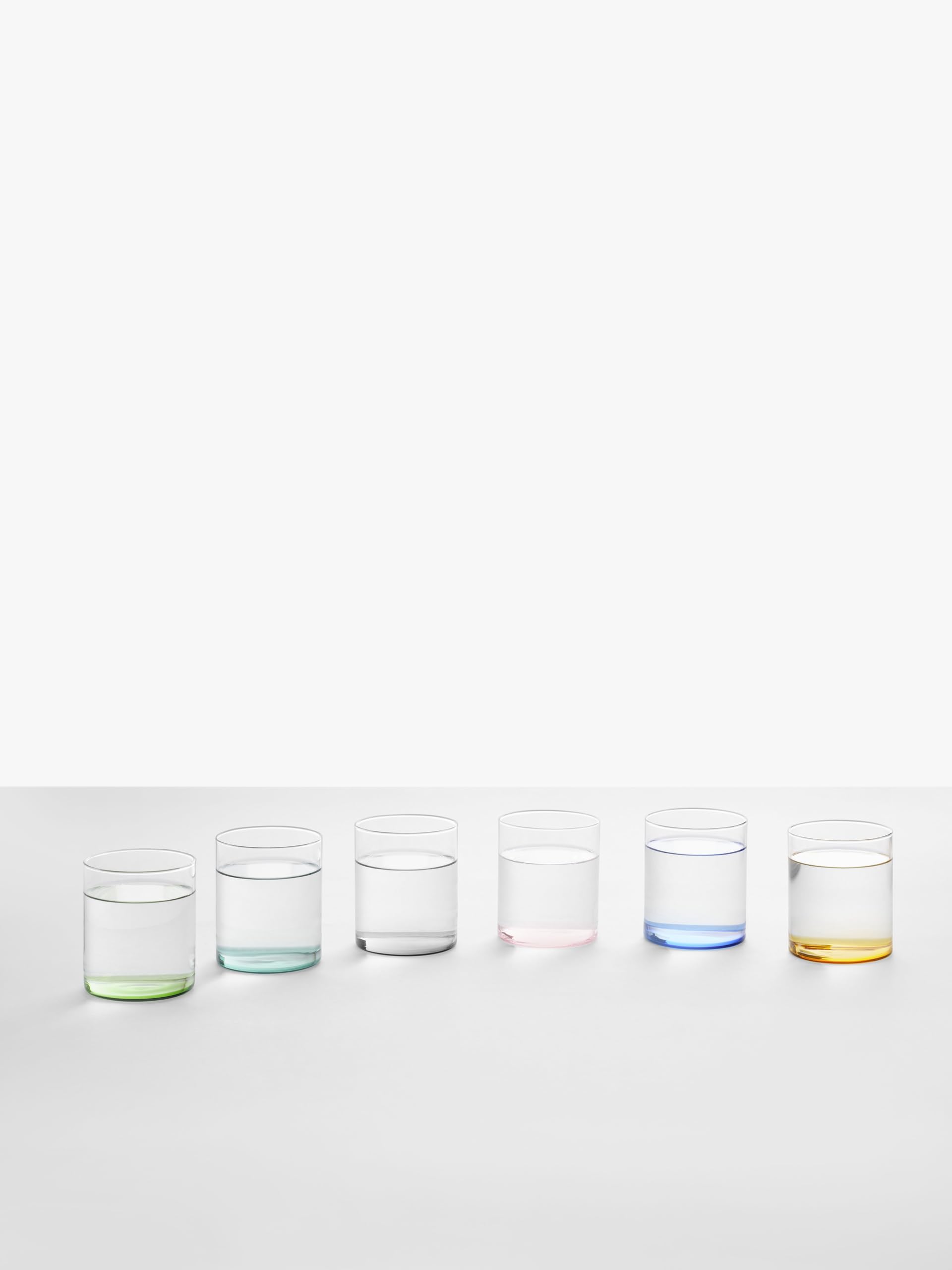 Ichendorf Milano Set di 6 Tumbler, Collezione Fondale, 35 cl, Vetro Borosilicato, Fatto a Mano