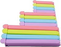 Aiamo 12-Pack Bag Sealing Clips for Food & Snacks - 3 Sizes (2.75", 4.33", 6.29"), Airtight, Freezer & Dishwasher Safe