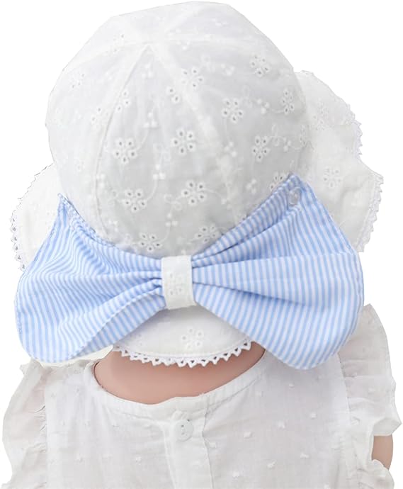 Amazon Co Jp Leafin女の子 ハット ベビー帽子 レース素材 蝶結び レース 日よけuvcut帽子 チューリップハットゴム付き 子供用 ベビー用 赤ちゃん用 幼児 夏 帽子 たれ 服 ファッション小物