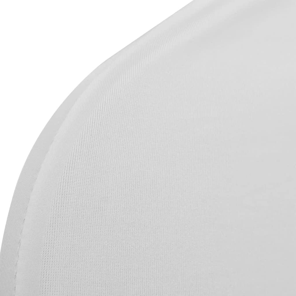 50 Stuhlhusse Stretchhusse weiß für Hochzeit Bankett Konferenz, passend für Stühle bis 100 cm Gesamthöhe, aus 10% Spandex dehnbarem Stretchstoff