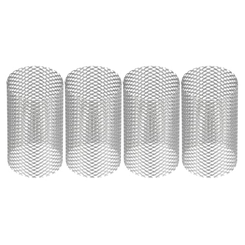 Image of PATIKIL 4 Pcs 25mm OD Strainer Mesh, 40mm H Screen Y Shaped Strainer Filter Valve Mesh Screen 304 Stainless Steel Strainer Mesh for Debris Pump Water Oil Separation