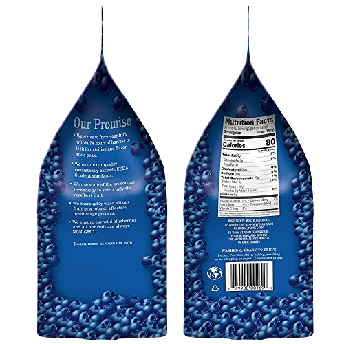 image for Wyman’s Frozen Wild Blueberries | No Preservatives, Non-GMO Certifie