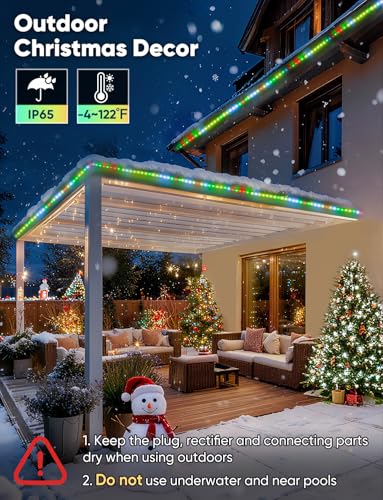 Tira de luces LED exterior 30M RGB+IC blanco cálido/frío IP65 miniatura 5