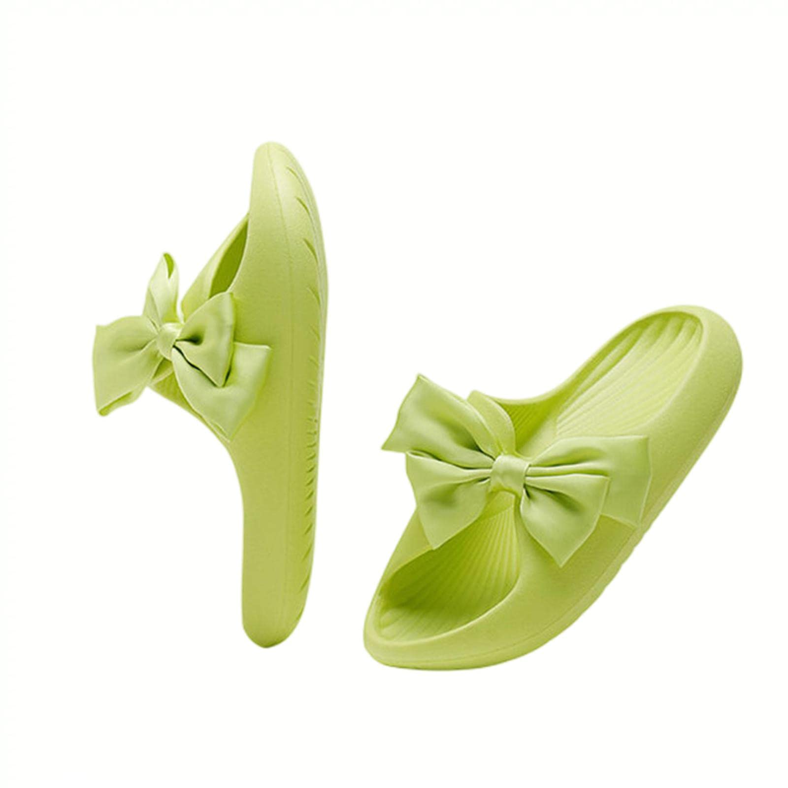 DartszShower Slippers Women Summer Sweet Bowknot Eva Women Slippers Indoor Soft Lady Slides Solid Color Girls Outdoor Shoes