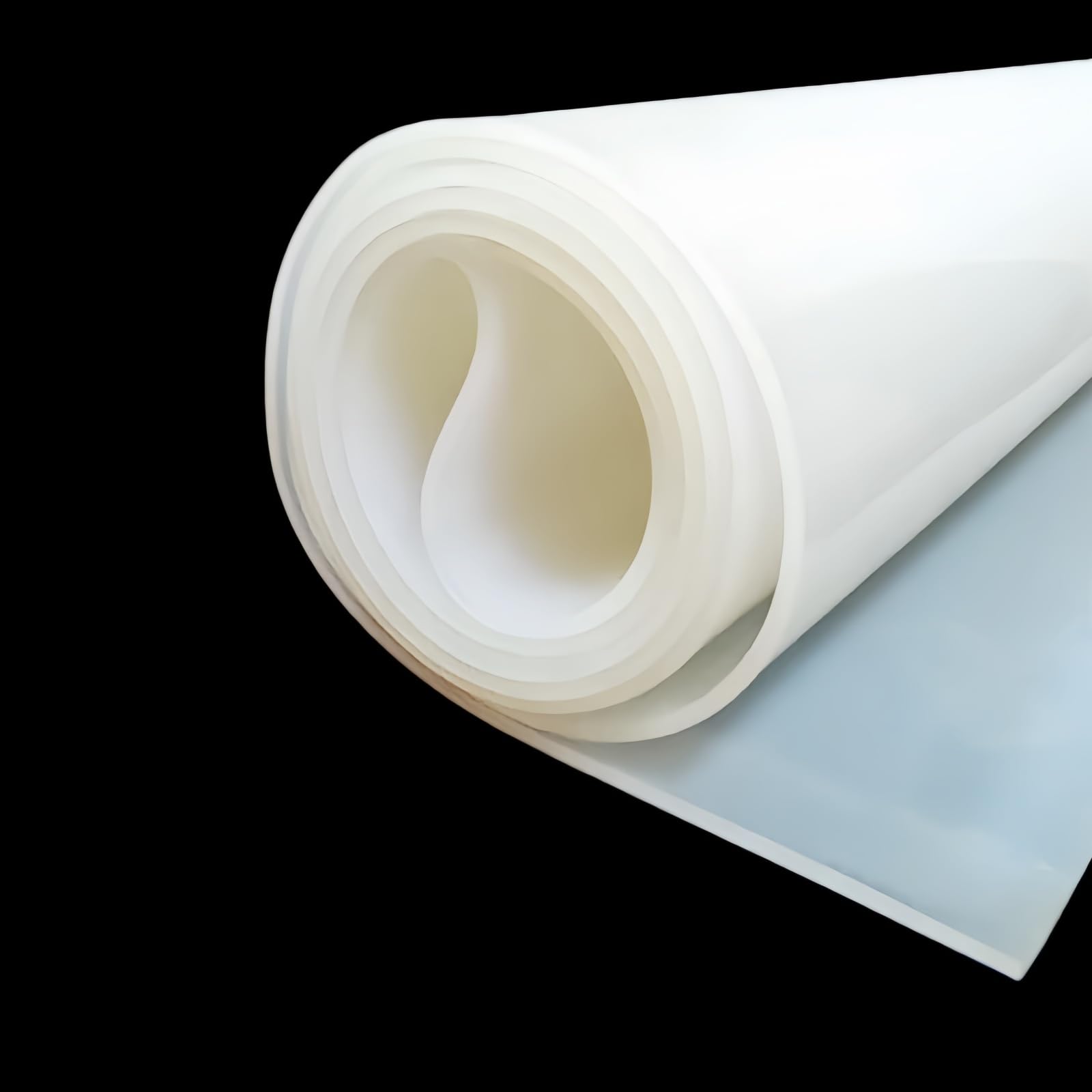 1 Fogli di Silicone Traslucido 500x500mm Piastrine in Gomma Siliconica Flessibili e Resistenti al Calore Antiscivolo per Sigillatura Ammortizzazione Fai-da-Te e Industriale,6mm