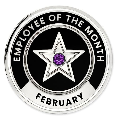 Image of PinMart Employee of the Month Lapel Pin - 1 inch Cloisonne Enamel Pin