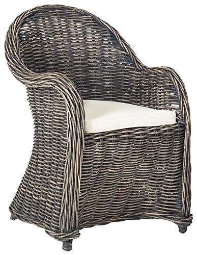 Safavieh Home Collection Callista Yellow Wicker Club Chair