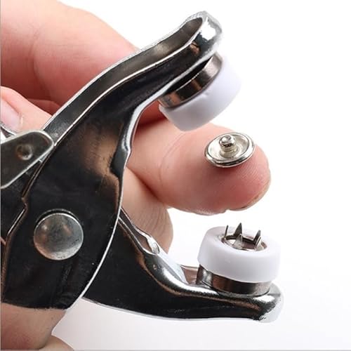 furador de cinto kit de Alicate Aplicador Para Botao De Metal De Pressao Roupa C/ 150 botões de roup