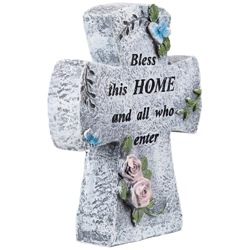 Estatua Cruz Bless This Home 6.75 pulgadas miniatura 5