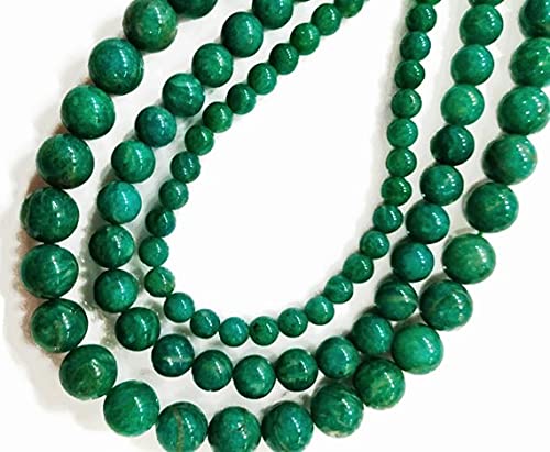 Amazonite russe perles rondes lisses 6mm de LKBEADS pour création joaillerie fine