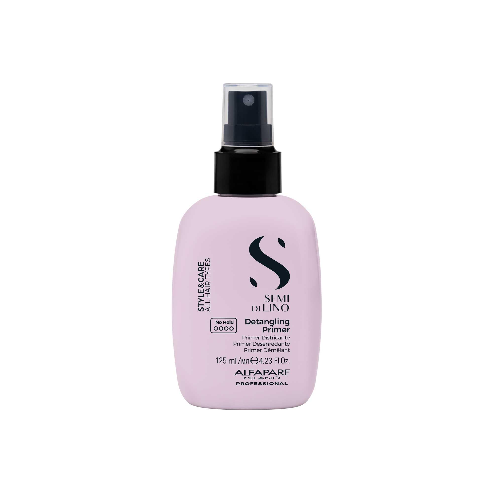 ALFAPARF MILANO Semi di Lino Style & Care Detangling Primer - No Hold - Detangling Primer for All Hair Types - Thermal Protection (4.25 fl oz / 125 ml)