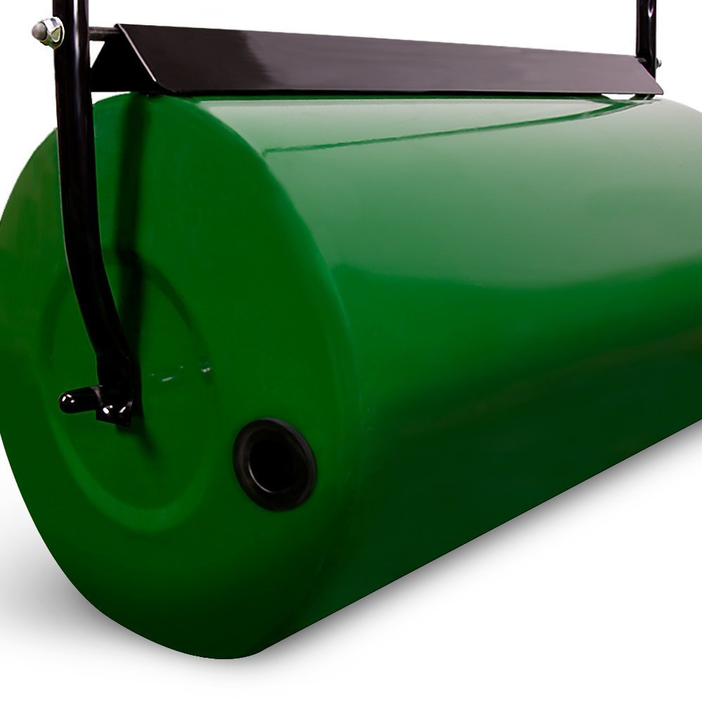 Varan Motors - GRD-ROL Rullo da giardino forte e resistente in acciaio 48L verde riempibile con acqua o sabbia