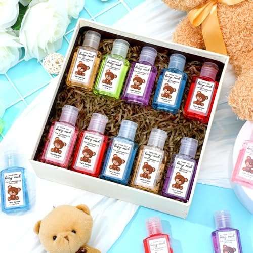 48 Pack Baby Shower Mini Hand Sanitizer Bulk Travel Size Bear Baby Shower Party Favors for Guests Thank You Gifts for Bear Gender Reveal Party Supplies - Image 5