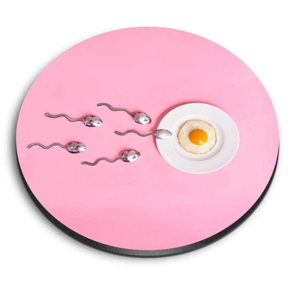 1 x Round MDF Magnet - Fertility Food IVF Concept Sperm Egg 16166