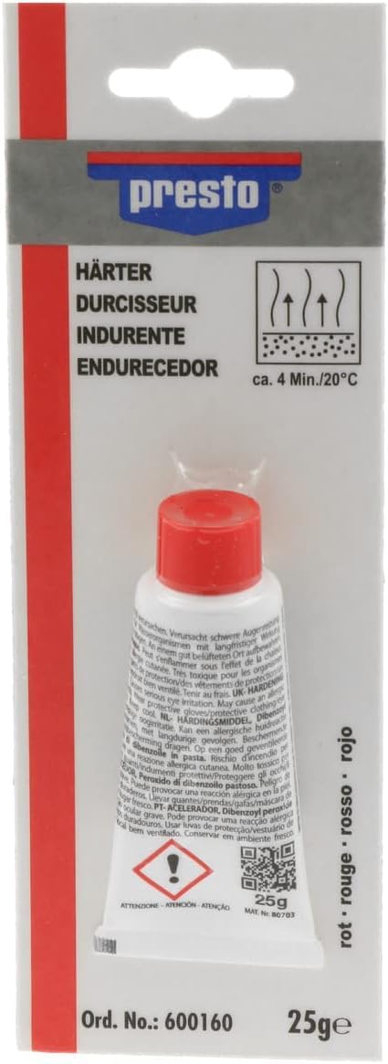 presto 600160 Härter rot geblistert 25 g