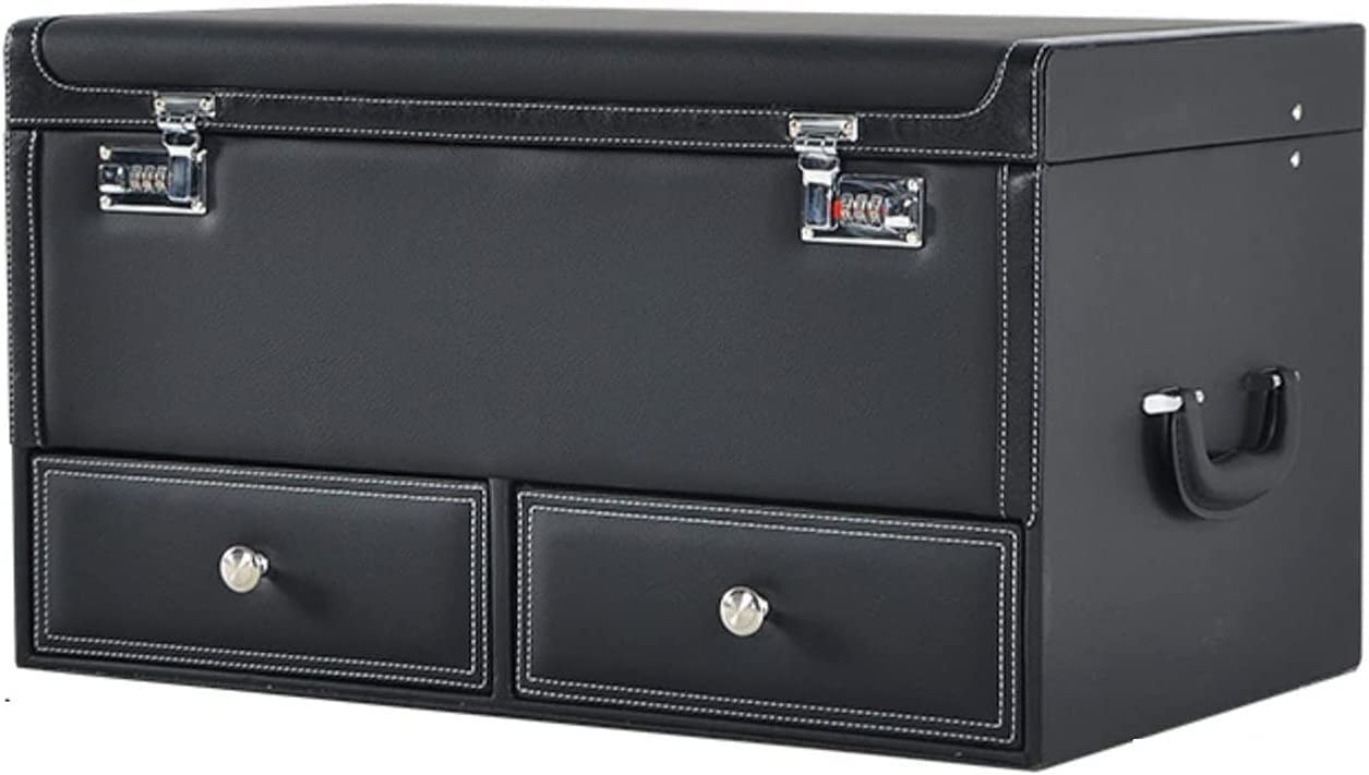 XMING Caja de almacenamiento del organizador del maletero del coche con organizador de maletero Durable/impermeable//antideslizante/compartimentos Caja de almacenamiento ordenada del maletero, contene