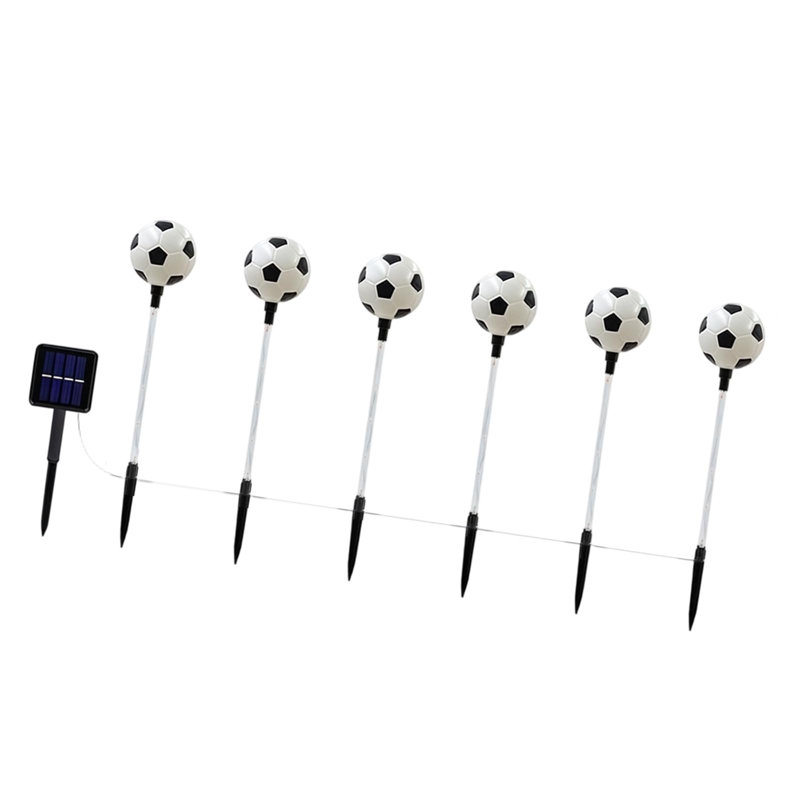 Kaeltsyn Decorative Walkway Light Football/Basketball/Baseball Shape Solar Trail Light for Lawns and Driveway Easy Installation Solar Landscape Lights