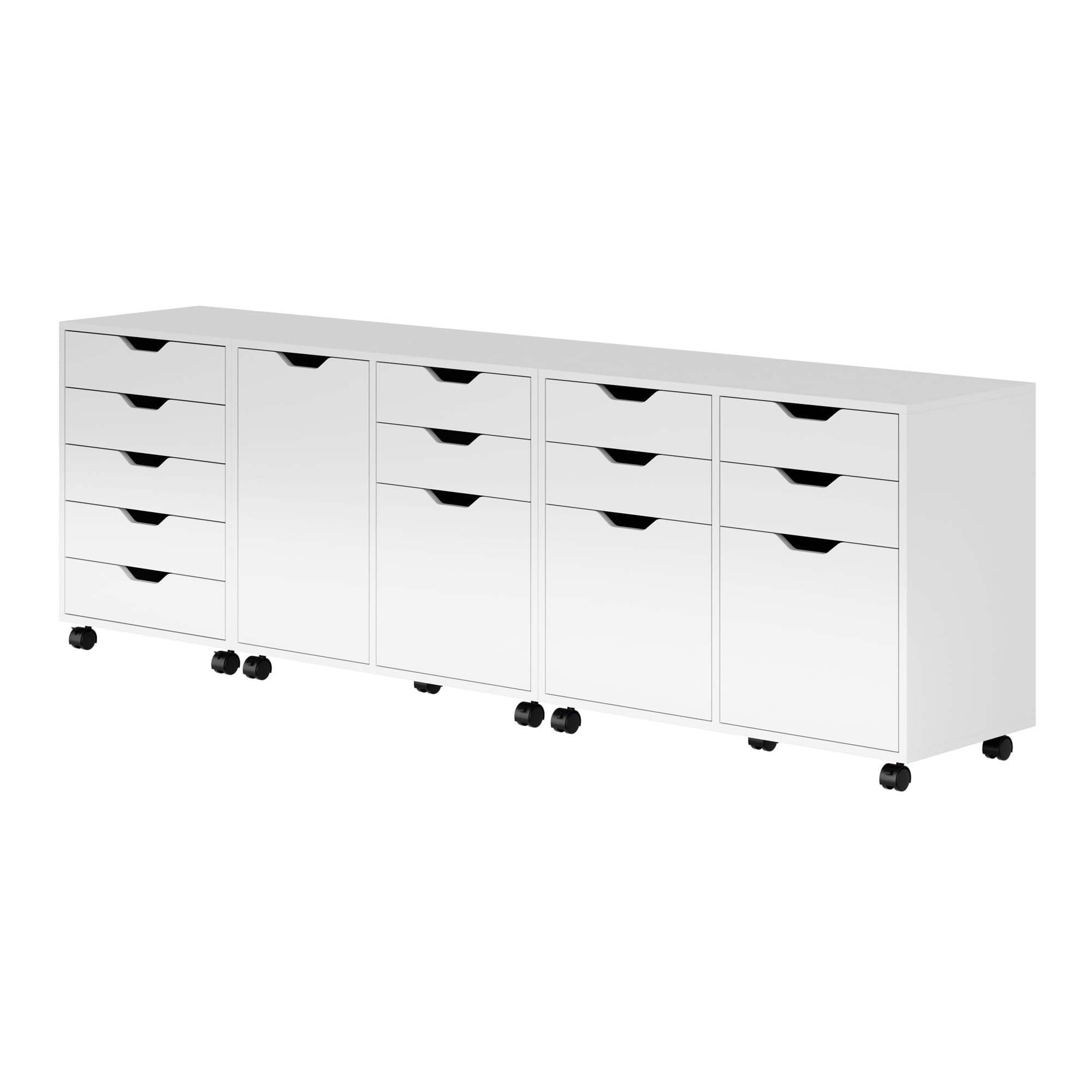 Amazon.com: Winsome Wood 10346 Halifax 3-pc Storage Cabinet Set in